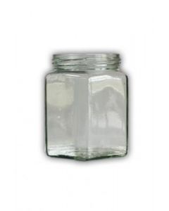 Marmeladeglas 6-eckig 390 ml 